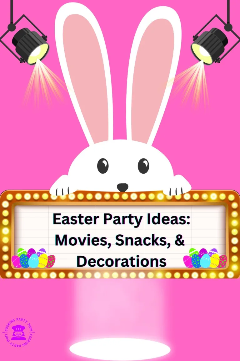 easter party ideas, easter movie ideas, easter snack ideas, easter decorations, easter movie party,