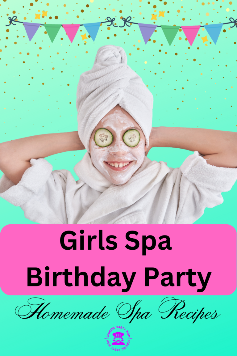 girls spa birthday party, kids spa party, unique birthday party ideas, girls birthday party ideas, homemade spa party, homemade bath bombs, spa party food,