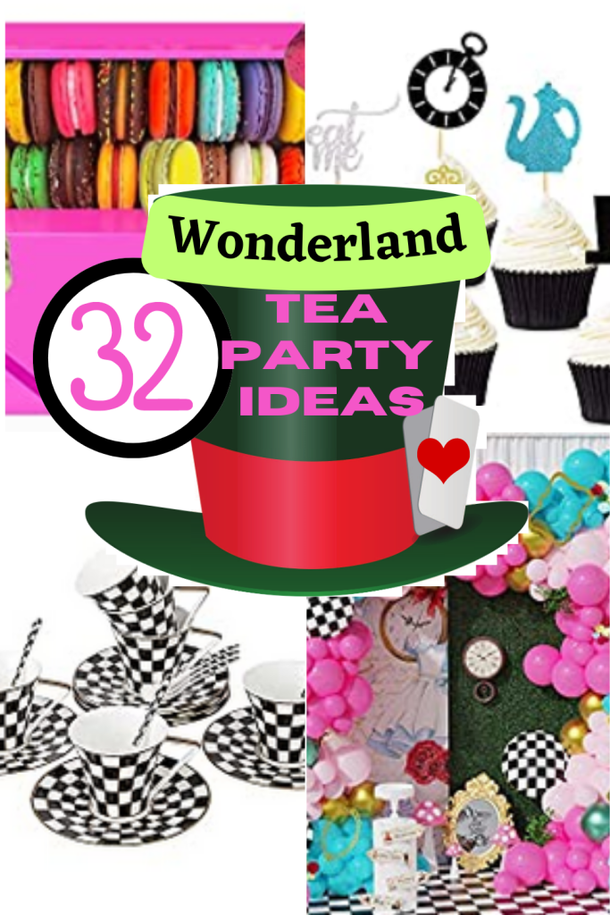 Alice in Wonderland Party Decorations & Games Printable Kit