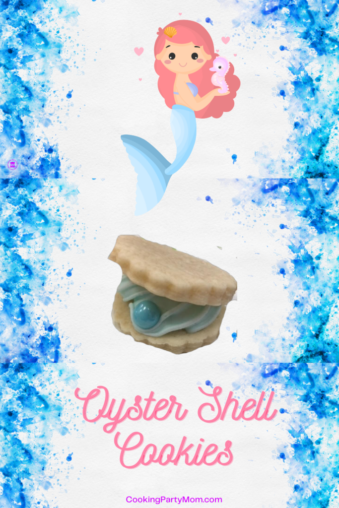 oyster shell cookie, under the sea ideas, cookie ideas,